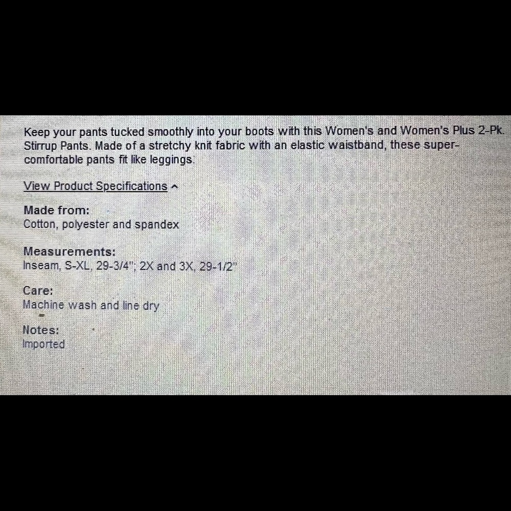 LTD Commodities Women's 2-Pk. Stirrup Pants (L) Navy/Wine - Picture 5 of 5